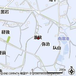 愛知県西尾市吉良町乙川兼狭周辺の地図