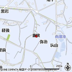 愛知県西尾市吉良町乙川（兼狭）周辺の地図