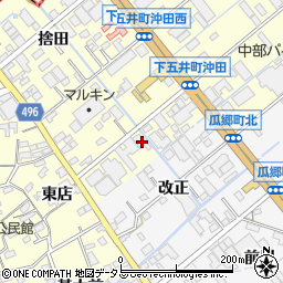愛知県豊橋市下五井町茶屋前41周辺の地図