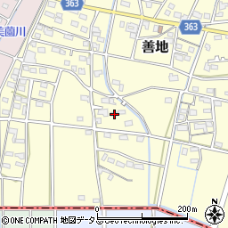 静岡県浜松市浜名区善地562-2周辺の地図
