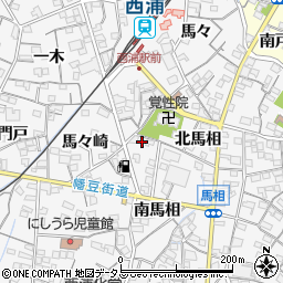 愛知県蒲郡市西浦町北馬相3-3周辺の地図