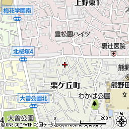 大阪府豊中市栗ケ丘町9-3周辺の地図