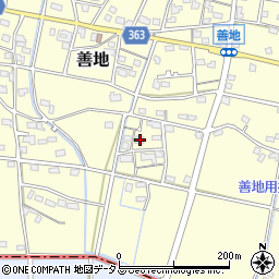 静岡県浜松市浜名区善地578周辺の地図