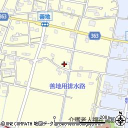 静岡県浜松市浜名区善地367周辺の地図