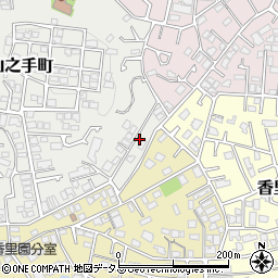 大阪府枚方市香里園山之手町50-31周辺の地図