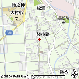 愛知県豊橋市大村町周辺の地図