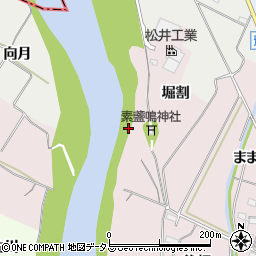 愛知県豊橋市牛川町（宮脇）周辺の地図