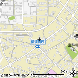 静岡県浜松市浜名区横須賀1500周辺の地図