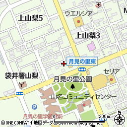 静岡県袋井市上山梨3丁目18周辺の地図
