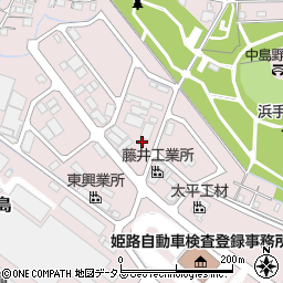 兵庫県姫路市飾磨区中島3427周辺の地図