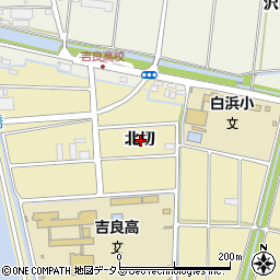 愛知県西尾市吉良町白浜新田北切周辺の地図
