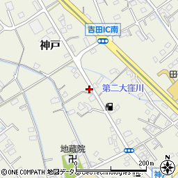 静岡県榛原郡吉田町神戸1706-2周辺の地図
