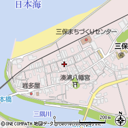 島根県浜田市三隅町湊浦周辺の地図