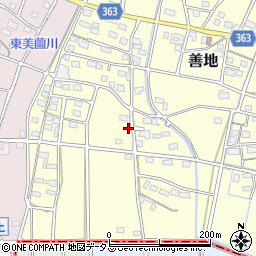静岡県浜松市浜名区善地556周辺の地図