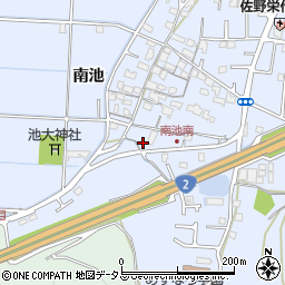 兵庫県高砂市阿弥陀町南池410周辺の地図