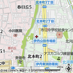 兵庫県伊丹市北本町2丁目249周辺の地図