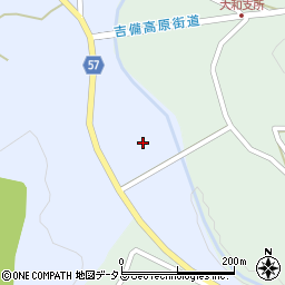 岡山県加賀郡吉備中央町西388周辺の地図