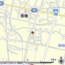 静岡県浜松市浜名区善地575周辺の地図