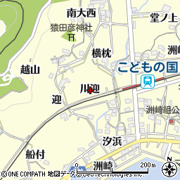 愛知県西尾市東幡豆町川迎周辺の地図