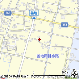 静岡県浜松市浜名区善地371周辺の地図