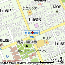 ＥＮＥＯＳセルフ上山梨ＳＳ周辺の地図