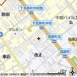 愛知県豊橋市下五井町茶屋前37周辺の地図