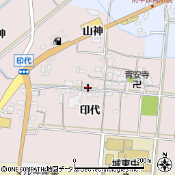 三重県伊賀市印代周辺の地図