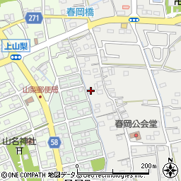 静岡県袋井市春岡444周辺の地図
