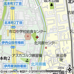 兵庫県伊丹市北本町3丁目118周辺の地図