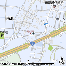 兵庫県高砂市阿弥陀町南池393周辺の地図