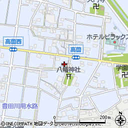 高薗公民館周辺の地図