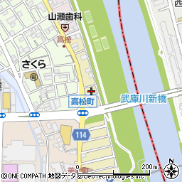 兵庫県宝塚市美幸町2周辺の地図