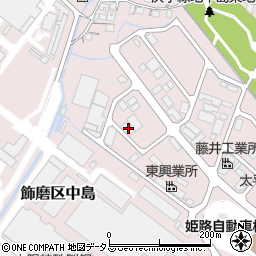 兵庫県姫路市飾磨区中島3351周辺の地図