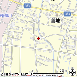 静岡県浜松市浜名区善地561周辺の地図
