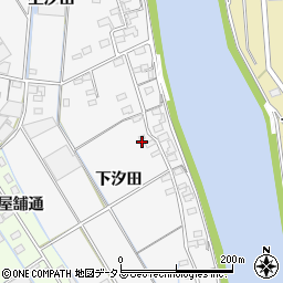 愛知県西尾市一色町松木島下汐田73周辺の地図