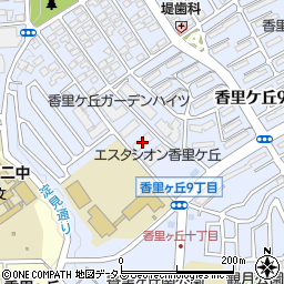香里ケ丘１番館周辺の地図