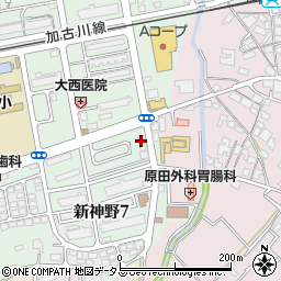 朝日新聞　サービスアンカー加古川北店周辺の地図