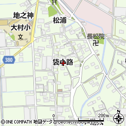 愛知県豊橋市大村町袋小路周辺の地図