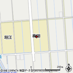 愛知県西尾市吉良町大島梅田周辺の地図