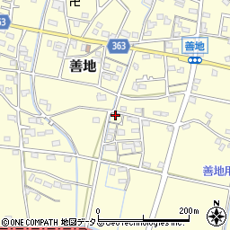 静岡県浜松市浜名区善地574周辺の地図
