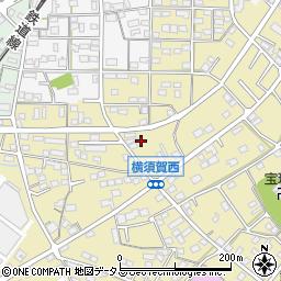 静岡県浜松市浜名区横須賀1430周辺の地図
