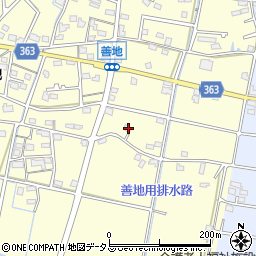静岡県浜松市浜名区善地370周辺の地図