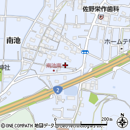 兵庫県高砂市阿弥陀町南池384周辺の地図