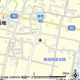 静岡県浜松市浜名区善地375周辺の地図