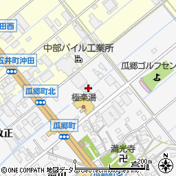 愛知県豊橋市瓜郷町周辺の地図