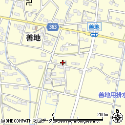 静岡県浜松市浜名区善地416周辺の地図