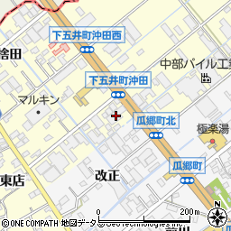 愛知県豊橋市下五井町茶屋前35周辺の地図