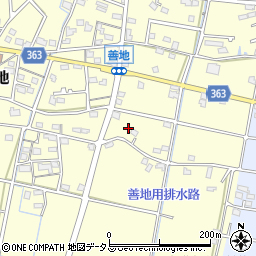 静岡県浜松市浜名区善地369周辺の地図