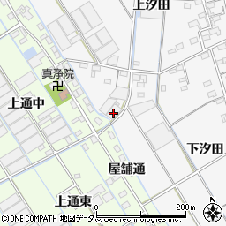 愛知県西尾市一色町松木島下汐田10周辺の地図