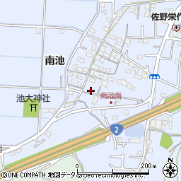 兵庫県高砂市阿弥陀町南池206周辺の地図